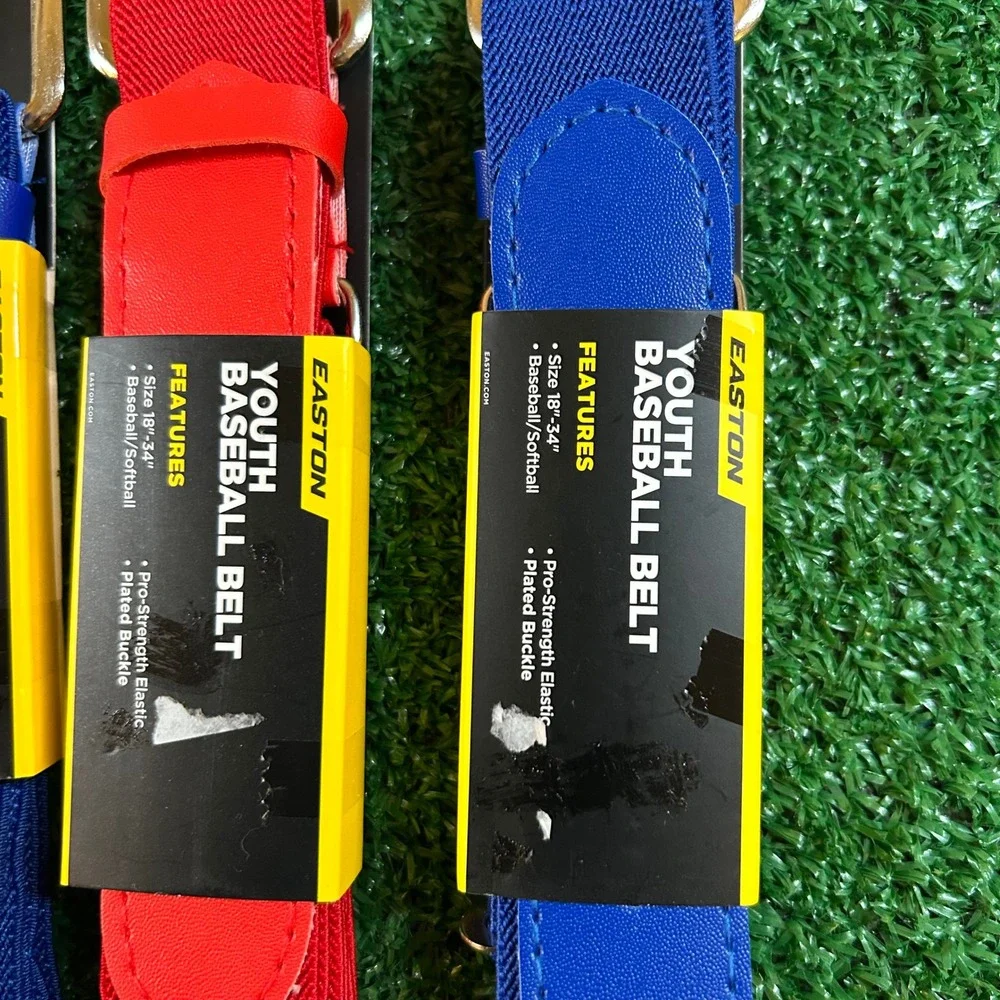 Easton Youth Baseball Belt Lot of 3 Elastic Pro-Strength Buckle Size 18